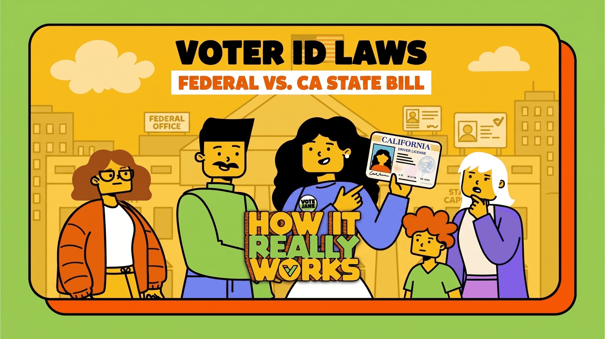 How It Really Works: Voter ID Laws (California vs Federal Bill)